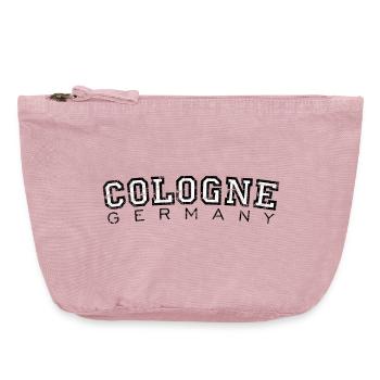 Köln Cologne Germany (Vintage/Weiß) - Vintage Reißverschluss-Täschchen (18 x 21 cm) - Vintage Rosa - Vorne