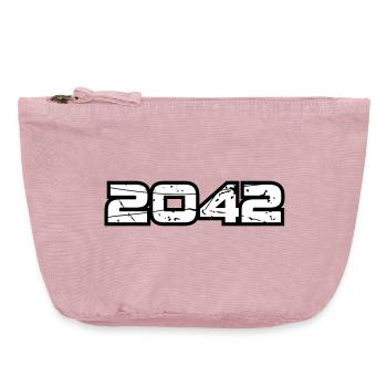 2042 - Vintage Zip Pouch 18 x 21 cm - vintage rose - Front