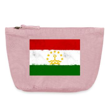 Flagge von Tadschikistan - Vintage Reißverschluss-Täschchen (18 x 21 cm) - Vintage Rosa - Vorne