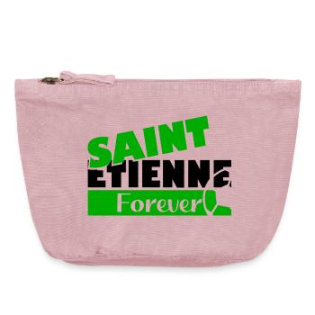 Saint Etienne Forever Bold Logo Tee - Pochette zippée vintage 18 x 21 cm - rose vintage - Devant