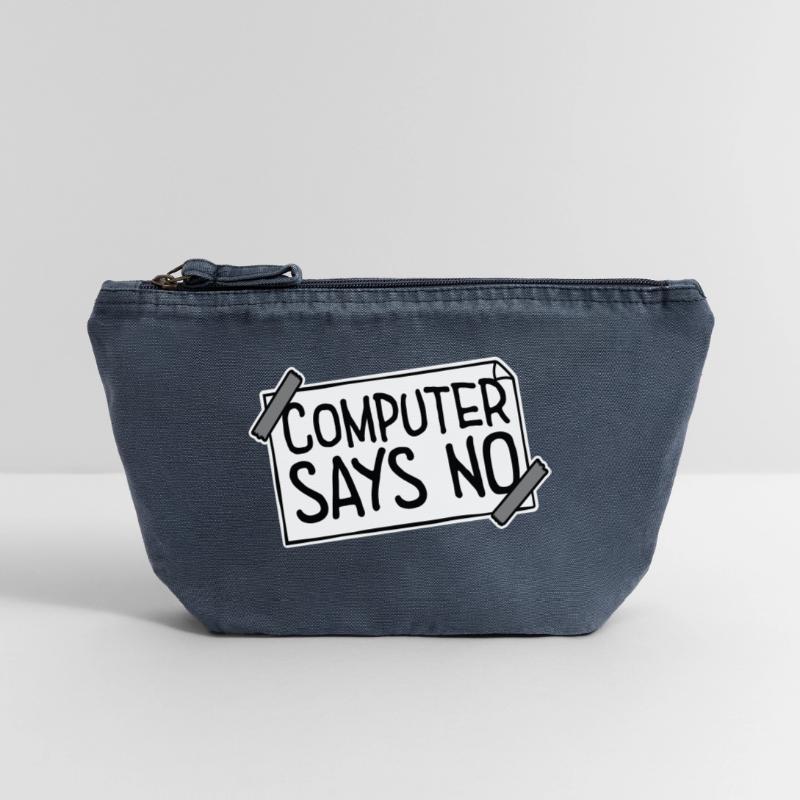 Computer Says No Lustig Programmierer Nerd Technik Vintage Reißverschluss-Täschchen (18 x 21 cm)