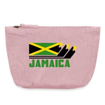 Jamaïque / Cadeau / Caraïbes / Reggae / Kingston - Pochette zippée vintage 18 x 21 cm - rose vintage - Devant