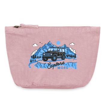 Defender explore more - Vintage Zip Pouch 18 x 21 cm - vintage rose - Front