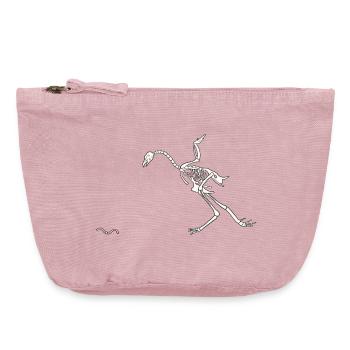 Skeleton Hen - Vintage Zip Pouch 18 x 21 cm - vintage rose - Front