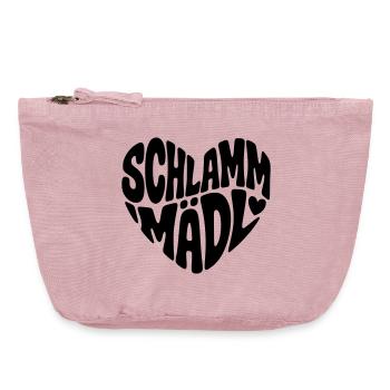 Schlamm Mädl  - Vintage Reißverschluss-Täschchen (18 x 21 cm) - Vintage Rosa - Vorne