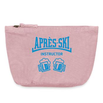 Après-Ski Instructor (Bier Apres Ski Konkav Blue) - Vintage Reißverschluss-Täschchen (18 x 21 cm) - Vintage Rosa - Vorne