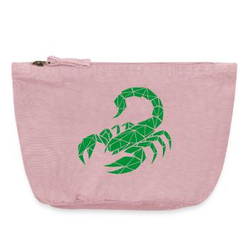 Scorpio – Power & Mystery - Vintage Zip Pouch 18 x 21 cm - vintage rose - Front