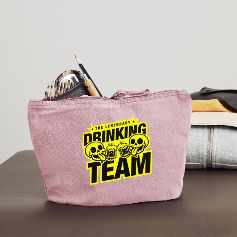 Drinking Team Skelett Bier Vintage Reißverschluss-Täschchen (18 x 21 cm)