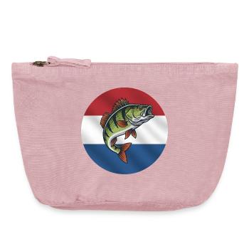 Perch Fishing Netherlands - Vintage Zip Pouch 18 x 21 cm - vintage rose - Front