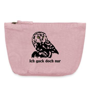 Steinkauz - Vintage Reißverschluss-Täschchen (18 x 21 cm) - Vintage Rosa - Vorne