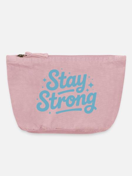 Stay Strong Drehbuch mit Stars - Vintage Reißverschluss-Täschchen (18 x 21 cm) - Vintage Rosa