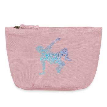 Les danseurs hip-hop et le breakdance vont ensemble - Pochette zippée vintage 18 x 21 cm - rose vintage - Devant