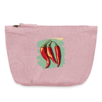 Piment - Pochette zippée vintage 18 x 21 cm - rose vintage - Devant