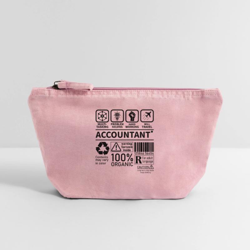 Accountant Multi Tasking Problem Solving Hard Work Vintage Reißverschluss-Täschchen (18 x 21 cm)