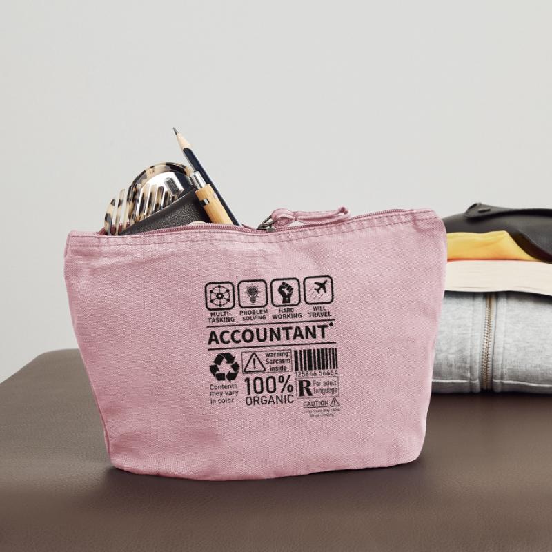 Accountant Multi Tasking Problem Solving Hard Work Vintage Reißverschluss-Täschchen (18 x 21 cm)