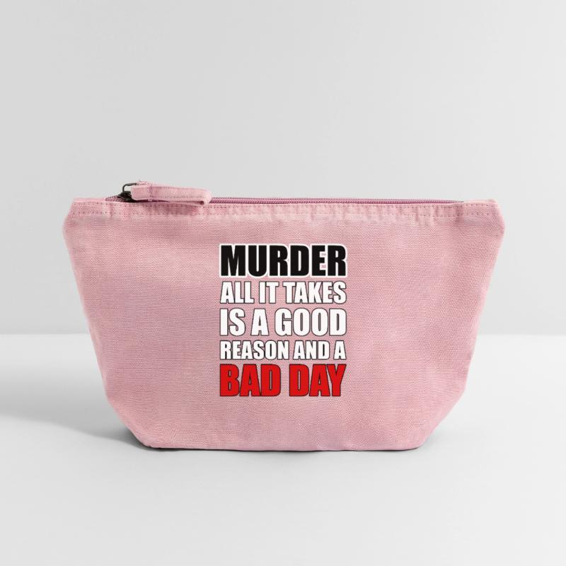 Murder – A Good Reason and a Bad Day Vintage Zip Pouch 18 x 21 cm