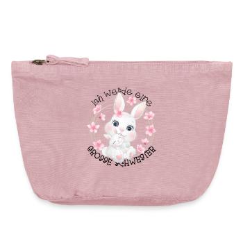 Announcing offspring I'm going to be a big sister in 2027 - Vintage Zip Pouch 18 x 21 cm - vintage rose - Front