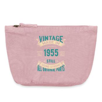 Vintage 1955 Classic Text Design - Vintage Zip Pouch 18 x 21 cm - vintage rose - Front