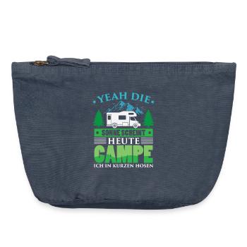 Heating Engineer Heating Construction Plumber Plumber - Vintage Zip Pouch 18 x 21 cm - vintage denim - Front