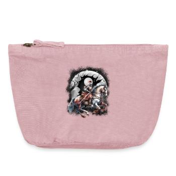 Knight Warrior Medieval Horse - Vintage Zip Pouch 18 x 21 cm - vintage rose - Front