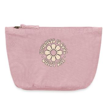 Freundlichkeit Einheit Blumen Postive Botschaft - Vintage Reißverschluss-Täschchen (18 x 21 cm) - Vintage Rosa - Vorne