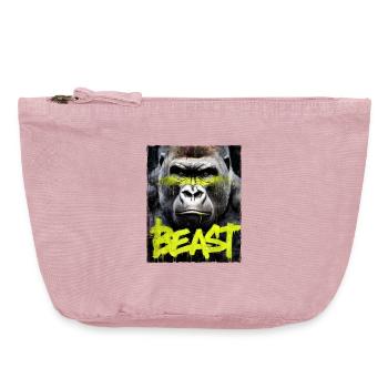 Gorilla Beast Workout Training Fitness - Vintage Zip Pouch 18 x 21 cm - vintage rose - Front