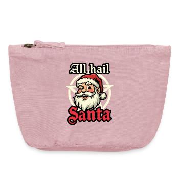 Heil dem Weihnachtsmann - Vintage Reißverschluss-Täschchen (18 x 21 cm) - Vintage Rosa - Vorne