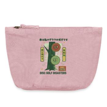 Disc Golf Disasters Since 1976 Funny Disc Golfer - Vintage Zip Pouch 18 x 21 cm - vintage rose - Front