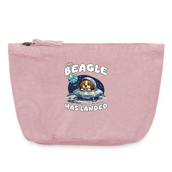 Beagle Moon Landing - Vintage Zip Pouch 18 x 21 cm - vintage rose - Front