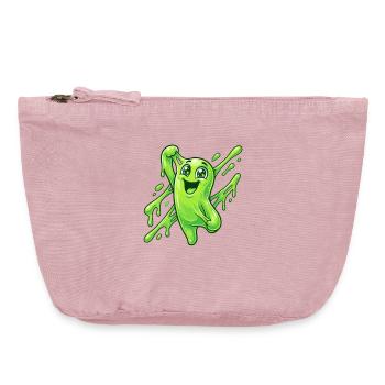 Grüner Schleim Fratz Spritzer - Vintage Reißverschluss-Täschchen (18 x 21 cm) - Vintage Rosa - Vorne