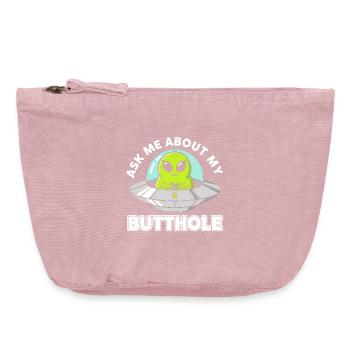 Außerirdischer UFO Humor Spruch - Vintage Reißverschluss-Täschchen (18 x 21 cm) - Vintage Rosa - Vorne