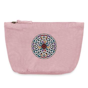 Mandala Beltane Heidnische Maifeierlichkeiten - Vintage Reißverschluss-Täschchen (18 x 21 cm) - Vintage Rosa - Vorne