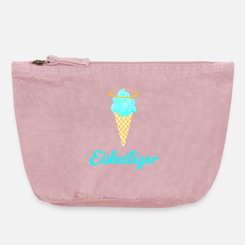 Eisheiliger Eis Eiscreme Heiligenschein Sommer Fan - Vintage Zip Pouch 18 x 21 cm - vintage rose