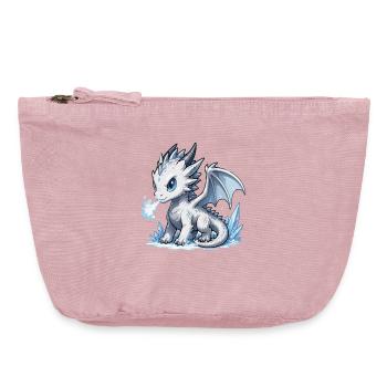 Kristall-Eisdrache - Vintage Reißverschluss-Täschchen (18 x 21 cm) - Vintage Rosa - Vorne