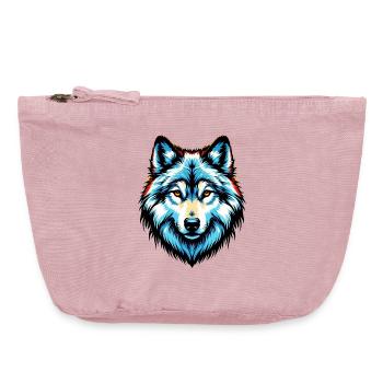 Wolf - Vintage Reißverschluss-Täschchen (18 x 21 cm) - Vintage Rosa - Vorne