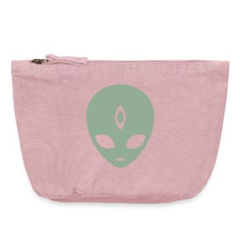 Alien Third Eye Minimalist - Vintage Zip Pouch 18 x 21 cm - vintage rose - Front