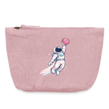 Cosmic Hoop-Astronaut - Vintage Reißverschluss-Täschchen (18 x 21 cm) - Vintage Rosa - Vorne