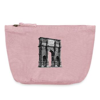 Römischer Triumphbogen – Antiker Stich - Vintage Reißverschluss-Täschchen (18 x 21 cm) - Vintage Rosa - Vorne