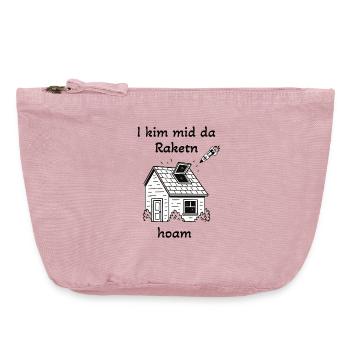 I kim mid da Raktn hoam  - Vintage Reißverschluss-Täschchen (18 x 21 cm) - Vintage Rosa - Vorne