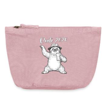 Sloth 2026 Sloth Retiree Lazy Colleague - Vintage Zip Pouch 18 x 21 cm - vintage rose - Front