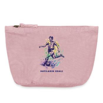 Mon Dayi (oncle) est roi et joueur de football - Pochette zippée vintage 18 x 21 cm - rose vintage - Devant