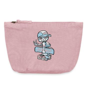 Skater boy flex - Vintage Reißverschluss-Täschchen (18 x 21 cm) - Vintage Rosa - Vorne