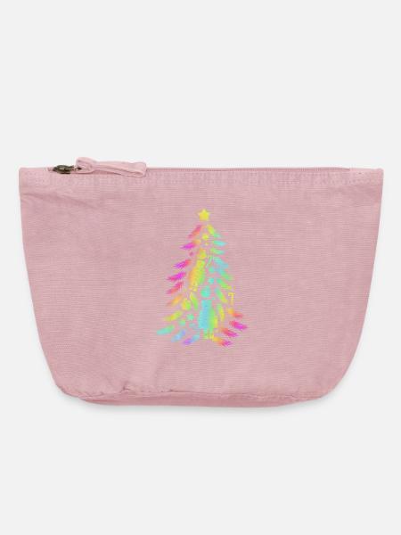 Weihnachtsbaum Nussknacker - Vintage Reißverschluss-Täschchen (18 x 21 cm) - Vintage Rosa