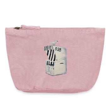 Beach chair - Vintage Zip Pouch 18 x 21 cm - vintage rose - Front