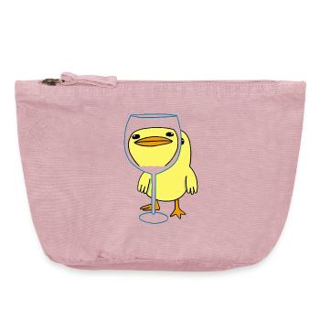 Kawaii-Küken - Vintage Reißverschluss-Täschchen (18 x 21 cm) - Vintage Rosa - Vorne