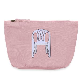 Plastic Monobloc Chair - Vintage Zip Pouch 18 x 21 cm - vintage rose - Front