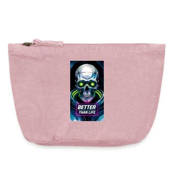 Skull - Vintage Zip Pouch 18 x 21 cm - vintage rose - Front