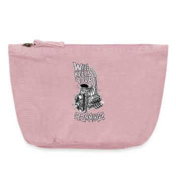 1482_WhatKeepsYourMotorRunning-GRAY - Pochette zippée vintage 18 x 21 cm - rose vintage - Devant