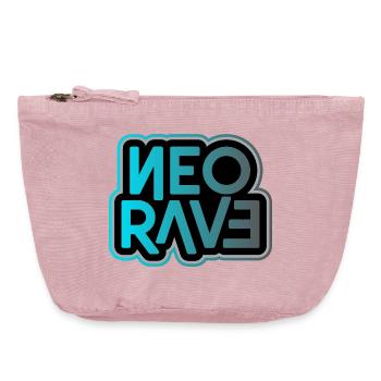 Neo Rave Neon Typografie - Vintage Reißverschluss-Täschchen (18 x 21 cm) - Vintage Rosa - Vorne