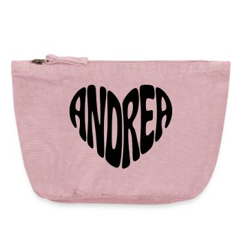 Andrea Herz  - Vintage Reißverschluss-Täschchen (18 x 21 cm) - Vintage Rosa - Vorne